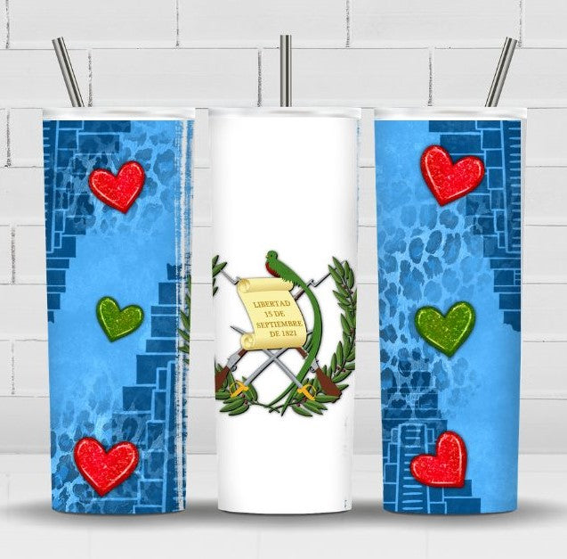 GUATEMALA HEART SUBLIMATION TRANSFER 20 ONZ