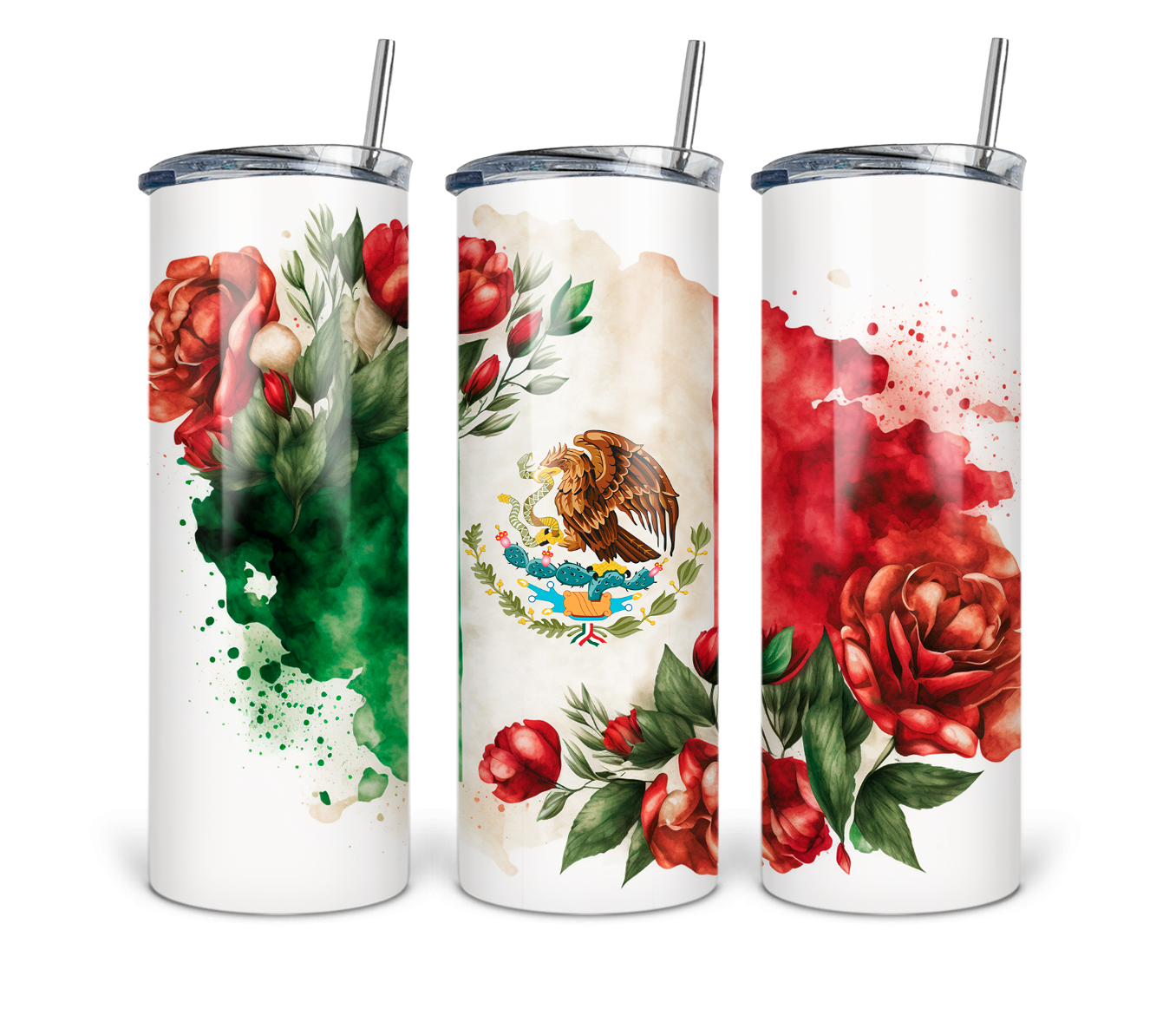 MEXICAN FLOWERTUMBLER SUBLIMATION TRANSFER 20 ONZ