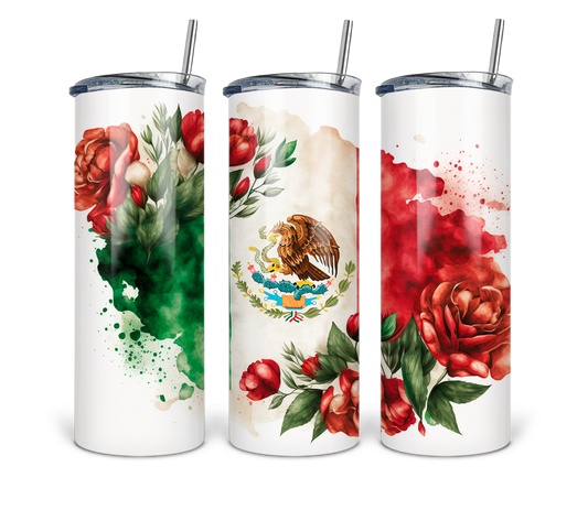 MEXICAN FLOWERTUMBLER SUBLIMATION TRANSFER 20 ONZ